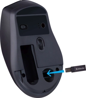 Мышь Defender Effect X MS-095 черный оптическая 1600dpi беспров. USB 5but (52095) - купить недорого с доставкой в интернет-магазине