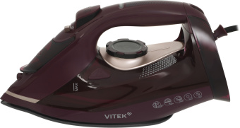 Утюг Vitek VT-IRN1204 3400Вт бордовый - купить недорого с доставкой в интернет-магазине