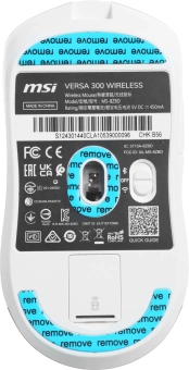 Мышь MSI VERSA 300 W MS-8ZBD белый оптическая 8000dpi беспров. BT/Radio USB 5but (S12-4301440-CLA) - купить недорого с доставкой в интернет-магазине