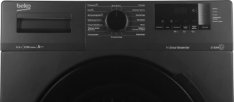 Стиральная машина Beko WSPE6H612A класс: A загр.фронтальная макс.:6.5кг антрацит инвертор - купить недорого с доставкой в интернет-магазине