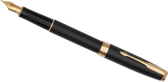 Ручка перьев. Parker Sonnet Core F528 (1931516) Matte Black GT F сталь нержавеющая подар.кор. - купить недорого с доставкой в интернет-магазине