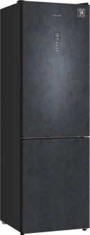 Холодильник Weissgauff WRK 2000 Total NoFrost Inverter Rock Glass 2-хкамерн. графит инвертер - купить недорого с доставкой в интернет-магазине