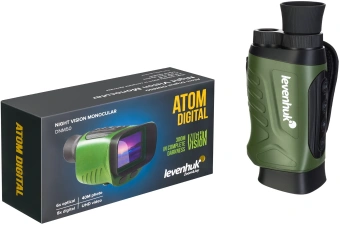 Монокуляр Levenhuk 4-9x 28мм Atom Digital DNM50 черный (81698) - купить недорого с доставкой в интернет-магазине