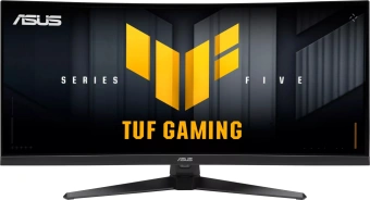 Монитор Asus 34" VG34WQ5A черный VA LED 21:9 HDMI M/M матовая 4000:1 400cd 178гр/178гр 3440x1440 200Hz FreeSync Premium DP WQ USB 7.4кг - купить недорого с доставкой в интернет-магазине