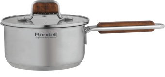 Ковш Rondell Fjord RDS-1790 1.4л. d=16см (с крышкой) стальной - купить недорого с доставкой в интернет-магазине