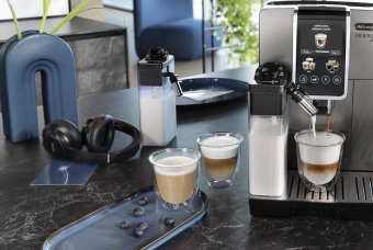 Кофемашина Delonghi Dinamica Plus ECAM380.95.TB 1450Вт черный/серый - купить недорого с доставкой в интернет-магазине