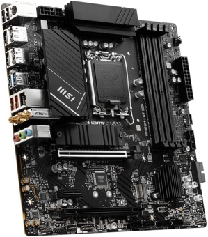 Материнская плата MSI PRO B760M-A WIFI DDR4 Soc-1700 Intel B760 4xDDR4 mATX AC`97 8ch(7.1) 2.5Gg+HDMI+DP - купить недорого с доставкой в интернет-магазине