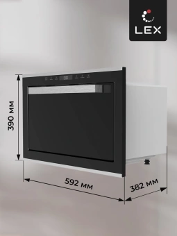 Микроволновая печь Lex BIMO 25.03 INOX 25л. 900Вт нержавеющая сталь (встраиваемая) - купить недорого с доставкой в интернет-магазине