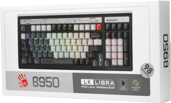 Клавиатура A4Tech Bloody B950 механическая серый/черный USB for gamer LED (B950) - купить недорого с доставкой в интернет-магазине