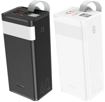 Мобильный аккумулятор Hoco J86 40000mAh QC3.0/PD3.0 3A 2xUSB-A/USB-C черный - купить недорого с доставкой в интернет-магазине