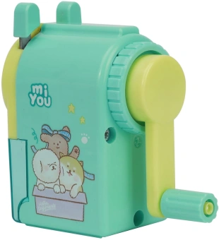 Точилка для карандашей механическая Deli E0641 miYou 1 отверстие пластик ассорти - купить недорого с доставкой в интернет-магазине