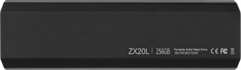 Накопитель SSD Netac USB-C 256GB NT01ZX20L-256G-32BK ZX20L черный - купить недорого с доставкой в интернет-магазине