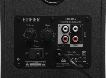 Колонки Edifier R1000T4 2.0 черный 24Вт - купить недорого с доставкой в интернет-магазине