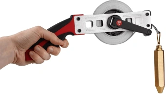 Рулетка строительная Amo Р30Н2Г дл.полотна 30м изм.шкала в см красный/черный - купить недорого с доставкой в интернет-магазине