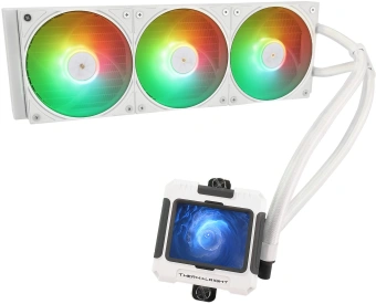 Система водяного охлаждения Thermalright Frozen Warframe 360 ARGB Soc-AM5/AM4/1200/1700/1851 белый 4-pin 29.8dB Al LCD Ret (F-WFRAME-360-WH-ARGB) - купить недорого с доставкой в интернет-магазине