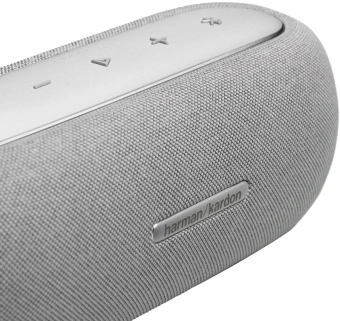 Колонка порт. Harman Kardon Luna Google Assistant, Amazon Alexa серый 40W 1.0 BT/Wi-Fi 4800mAh (HKLUNAGRYEU) - купить недорого с доставкой в интернет-магазине