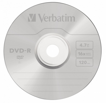 Диск DVD-R Verbatim 4.7Gb 16x bulk (50шт) (43788) - купить недорого с доставкой в интернет-магазине