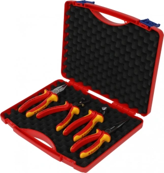 Набор инструментов Knipex KN-002015 4 предмета диэлектр.покр. (жесткий кейс) - купить недорого с доставкой в интернет-магазине