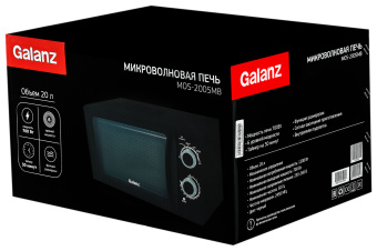 Микроволновая Печь Galanz MOS-2005MB 20л. 700Вт черный - купить недорого с доставкой в интернет-магазине