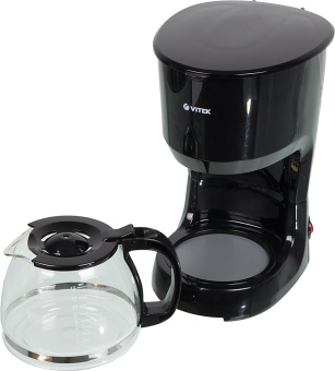 Кофеварка капельная Vitek VT-1528-01 750Вт черный - купить недорого с доставкой в интернет-магазине