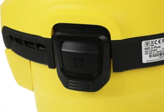 Строительный пылесос Karcher WD 2 Plus V-12/6/18/C 1000Вт (уборка: сухая/влажная) желтый - купить недорого с доставкой в интернет-магазине