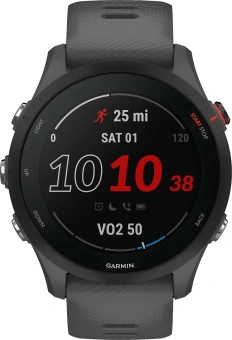 Смарт-часы Garmin Forerunner 255 33мм 1.3" корп.черный рем.темно-серый (010-02641-10) - купить недорого с доставкой в интернет-магазине