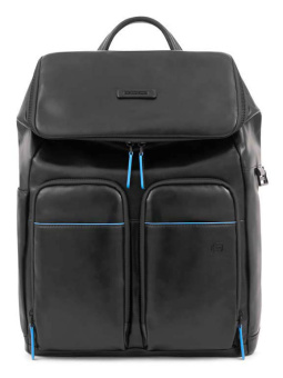 Рюкзак Piquadro Blue Square Revamp CA6104B2V/N черный кожа - купить недорого с доставкой в интернет-магазине