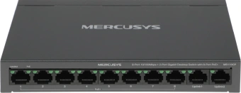 Коммутатор Mercusys MS110CP (L2) 8x100Мбит/с 2x1Гбит/с 8PoE+ 65W неуправляемый - купить недорого с доставкой в интернет-магазине