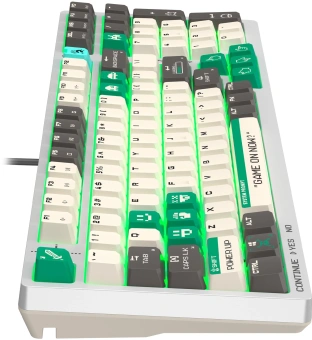 Клавиатура A4Tech Bloody S98 Pixels Green механическая белый/бежевый USB for gamer LED (S98) - купить недорого с доставкой в интернет-магазине