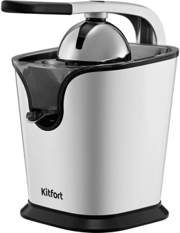 Соковыжималка цитрусовая Kitfort КТ-1169 160Вт рез.сок.:350мл. нержавеющая сталь/черный - купить недорого с доставкой в интернет-магазине