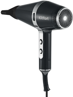 Фен Kitfort KT-3256 2200Вт черный/серебристый - купить недорого с доставкой в интернет-магазине
