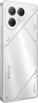 Смартфон Tecno Pova 7 5G 128Gb 8Gb серебристый моноблок 3G 4G 2Sim 6.78" 1080x2460 Android 15 50Mpix 802.11 a/b/g/n/ac/ax NFC GPS GSM900/1800 Protect microSD max1024Gb - купить недорого с доставкой в интернет-магазине