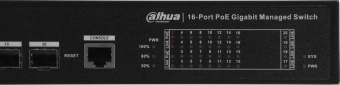 Коммутатор Dahua DH-S4220-16GT-190 16x100Мбит/с 2x1Гбит/с 2SFP 16PoE 190W управляемый - купить недорого с доставкой в интернет-магазине