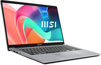 Ноутбук MSI Modern 15 F13MG-253RU Core i7 1355U 16Gb SSD512Gb Intel Iris Xe graphics 15.6" IPS FHD (1920x1080) Windows 11 Professional silver WiFi BT Cam (9S7-15S122-253) - купить недорого с доставкой в интернет-магазине