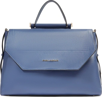 Деловая сумка женская Piquadro Circle BD6778W92/BLU4 с отделением для ноутбука 14" синяя натур.кожа - купить недорого с доставкой в интернет-магазине
