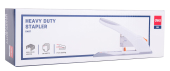Степлер мощный Deli E0487 23/6 23/8 23/10 23/13 (80листов) ассорти/белый 100скоб коробка - купить недорого с доставкой в интернет-магазине