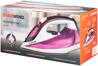 Утюг Starwind SIR2433 2400Вт фиолетовый/белый - купить недорого с доставкой в интернет-магазине