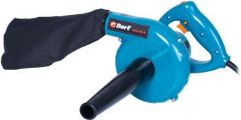 Воздуходувка Bort BSS-550-R 550Вт пит.:от сети синий - купить недорого с доставкой в интернет-магазине