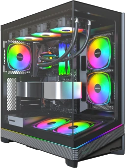 Корпус Montech SKY 3 черный без БП ATX 8x120mm 5x140mm 2xUSB3.0 audio bott PSU - купить недорого с доставкой в интернет-магазине