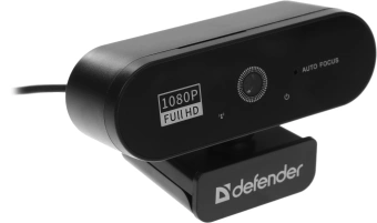 Камера Web Defender G-Lens 2580 черный 2Mpix USB2.0 с микрофоном для ноутбука (63112) - купить недорого с доставкой в интернет-магазине