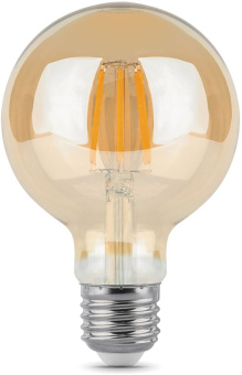 Лампа светодиодная Gauss Filament G95 6Вт цок.:E27 шар 220B св.свеч.бел.теп. (упак.:1шт) (105802006) - купить недорого с доставкой в интернет-магазине