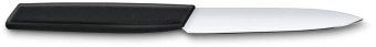 Нож кухонный Victorinox Swiss Modern (6.9003.10) стальной универсальный для чистки овощей и фруктов лезв.100мм прямая заточка черный - купить недорого с доставкой в интернет-магазине