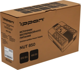 Источник бесперебойного питания Ippon Nut 850 480Вт 850ВА черный - купить недорого с доставкой в интернет-магазине
