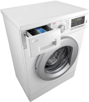 Стиральная машина LG F1296HDS1 класс: A загр.фронтальная макс.:7кг белый инвертор - купить недорого с доставкой в интернет-магазине