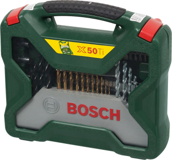 Набор принадлежностей Bosch X-Line-50 50 предметов (жесткий кейс) - купить недорого с доставкой в интернет-магазине