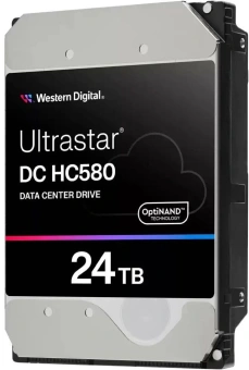 Жесткий диск WD SATA-III 24TB 0F65101 WUH722424ALE604 Ultrastar DC HC580 4KN (7200rpm) 512Mb 3.5" - купить недорого с доставкой в интернет-магазине