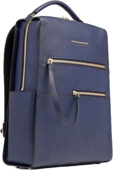 Рюкзак женский Piquadro Patricia CA6772W140/BLU темно-синий натур.кожа - купить недорого с доставкой в интернет-магазине