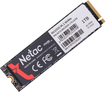 Накопитель SSD Netac PCIe 3.0 x4 1TB NT01NV2000-1T0-E4X NV2000 M.2 2280 - купить недорого с доставкой в интернет-магазине