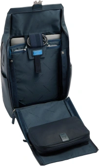 Рюкзак мужской Piquadro Tebe CA7158W144/BLU синий натур.кожа - купить недорого с доставкой в интернет-магазине
