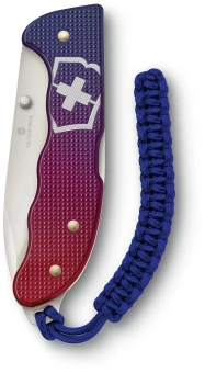 Нож перочинный Victorinox Evoke Alox (0.9415.D221) 136мм 5функц. синий/красный подар.коробка в комплекте: паракорд - купить недорого с доставкой в интернет-магазине